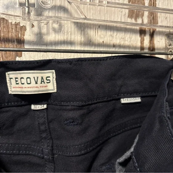 Tecovas Men's Navy Straight Jeans 36x34 - Picture 3 of 4